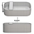 COCOON Bathtub Set: Luxury Design 3D model small image 4