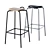 Modern Steel Forcina Bar Stool 3D model small image 1