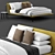 Bolzan Letti Bend Bed: Elegant and Spacious Slumber 3D model small image 2