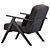 Modern Jysk Sadderup Armchair: Stylish & Comfortable 3D model small image 2