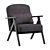 Modern Jysk Sadderup Armchair: Stylish & Comfortable 3D model small image 4