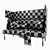 Elegance Velvet Highback Sofa 3D model small image 4