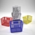 Durable Plastic Shopping Basket 3D model small image 3