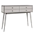 JIMI Console: White MDF, Pine Knob Handles, Birch Legs | 4 Drawers | Wall Mountable 3D model small image 3