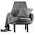 Sleek and Sophisticated: LEDA Armchair 3D model small image 4