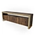 Sleek Modern Media Console 3D model small image 1