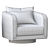 Elegant Swivel Armchair: Arcahorn 3D model small image 5