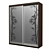 Customizable Mirror Closet 3D model small image 1