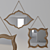 Elegant Henrietta Mirrors Set 3D model small image 2