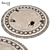 52" Round Rug: Stylish and Durable 3D model small image 1