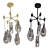 Eichholtz Chandelier Bellano L: Elegant Lighting Fixture for Stunning Ambiance 3D model small image 2