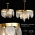 Frozen Glass Modern Chandelier 3D model small image 2