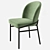 Elegant Eichholtz Willis Velvet Dining Chair 3D model small image 1