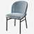Elegant Eichholtz Willis Velvet Dining Chair 3D model small image 3