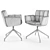 Nicolas Chardonne Swivel Dining Chair 3D model small image 5