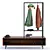 Rustic Sheesham Coat Rack: Stylish and Functional 3D model small image 1