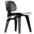 Modern Scandinavian Design: Vitra Plywood Dining Chair (DCW) 3D model small image 4