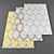 High-Resolution Modern Rugs (3 Pieces) 3D model small image 1