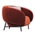 Cider Edition Curl Armchair: Chic and Comfy 3D model small image 3