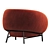 Cider Edition Curl Armchair: Chic and Comfy 3D model small image 4