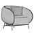 Cider Edition Curl Armchair: Chic and Comfy 3D model small image 5