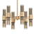 Title: Glass Stripes Belt Chandelier 3D model small image 1