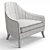 Feminine Elegance: Margaret Armchair 3D model small image 3