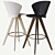 Sleek Bahia Stool - Calligaris 3D model small image 1