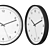 TAGGAD Wall Clock - Scandinavian Design by Gustav Carlberg 3D model small image 2