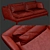 Minimalist Black Brando Sofa 3D model small image 5