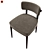 Sleek Oak Dining Chair 3D model small image 5