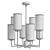 Elegant Augustus Chandelier 3D model small image 2