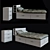 Brimnes Bed & Chest Set 3D model small image 6