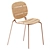 Stylish Si-Si Wood Chair 3D model small image 1