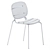 Stylish Si-Si Wood Chair 3D model small image 4