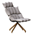 Husk Armchair: Sleek and Stylish 3D model small image 1