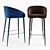 Nicolas Elbe Bar Stool: Sleek, Stylish, Comfortable 3D model small image 3