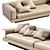 Modern Luxury Sofa: Konnery by Minotti 3D model small image 2