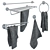 Essentials Bathroom Accessory Set 3D model small image 2