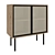 Boho Rattan Wardrobe 3D model small image 1