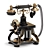 Vintage Rotating Dial Antique Telephone 3D model small image 8