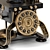 Vintage Rotating Dial Antique Telephone 3D model small image 15