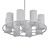 Goran Chandelier 67: Elegant Lighting 3D model small image 2