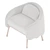 Modern Comfort: Corolla 271 Armchair 3D model small image 3