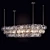 Elegant Ostrea Crystal Chandelier 3D model small image 1