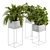 Exquisite Indoor Plant Set 3D model small image 1