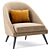 Joe Armchair: Stylish and Comfortable 3D model small image 3