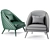 Joe Armchair: Stylish and Comfortable 3D model small image 5