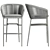 Contemporary Muse Barstool: Stylish & Durable 3D model small image 2