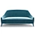 Elegant Margaret 210 Sofa 3D model small image 2